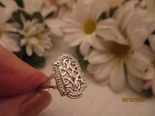 A Silver Ladies Ring.