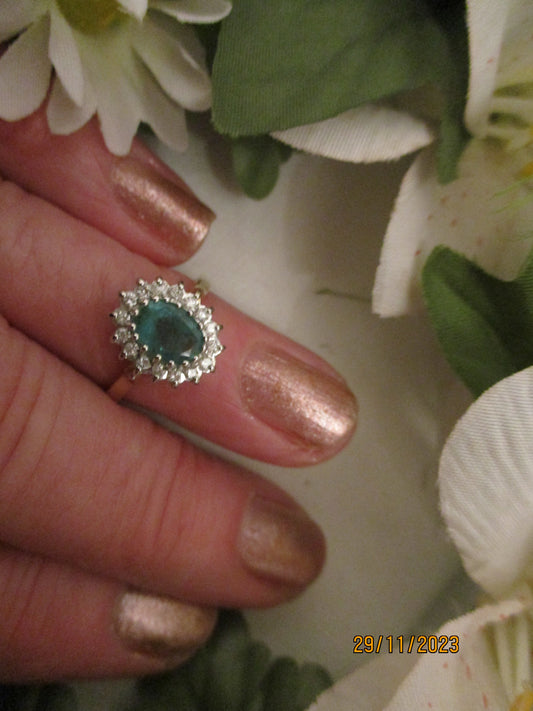 Emerald and Diamond Ring.