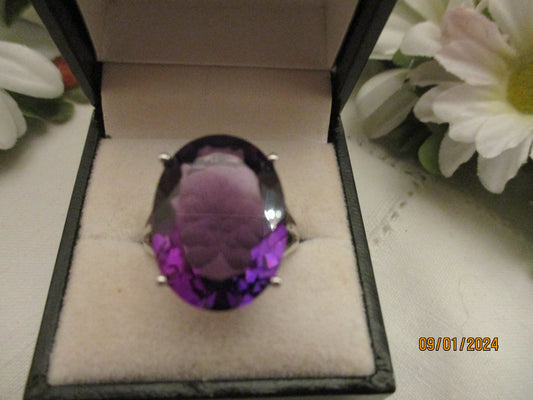 Amethyst Silver Ring