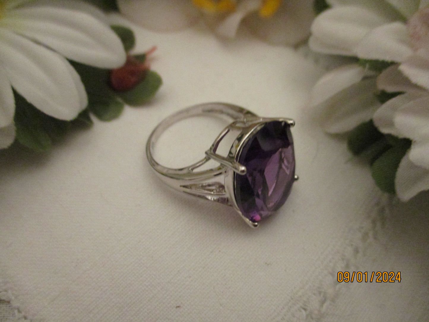 Amethyst Silver Ring