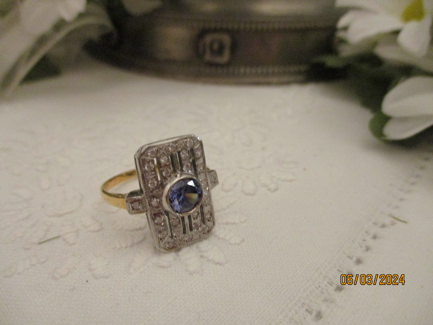 Art Deco Tanzanite Ring.