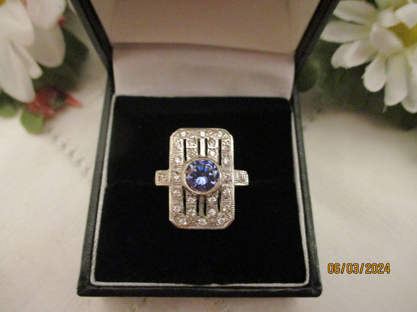 Art Deco Tanzanite Ring.