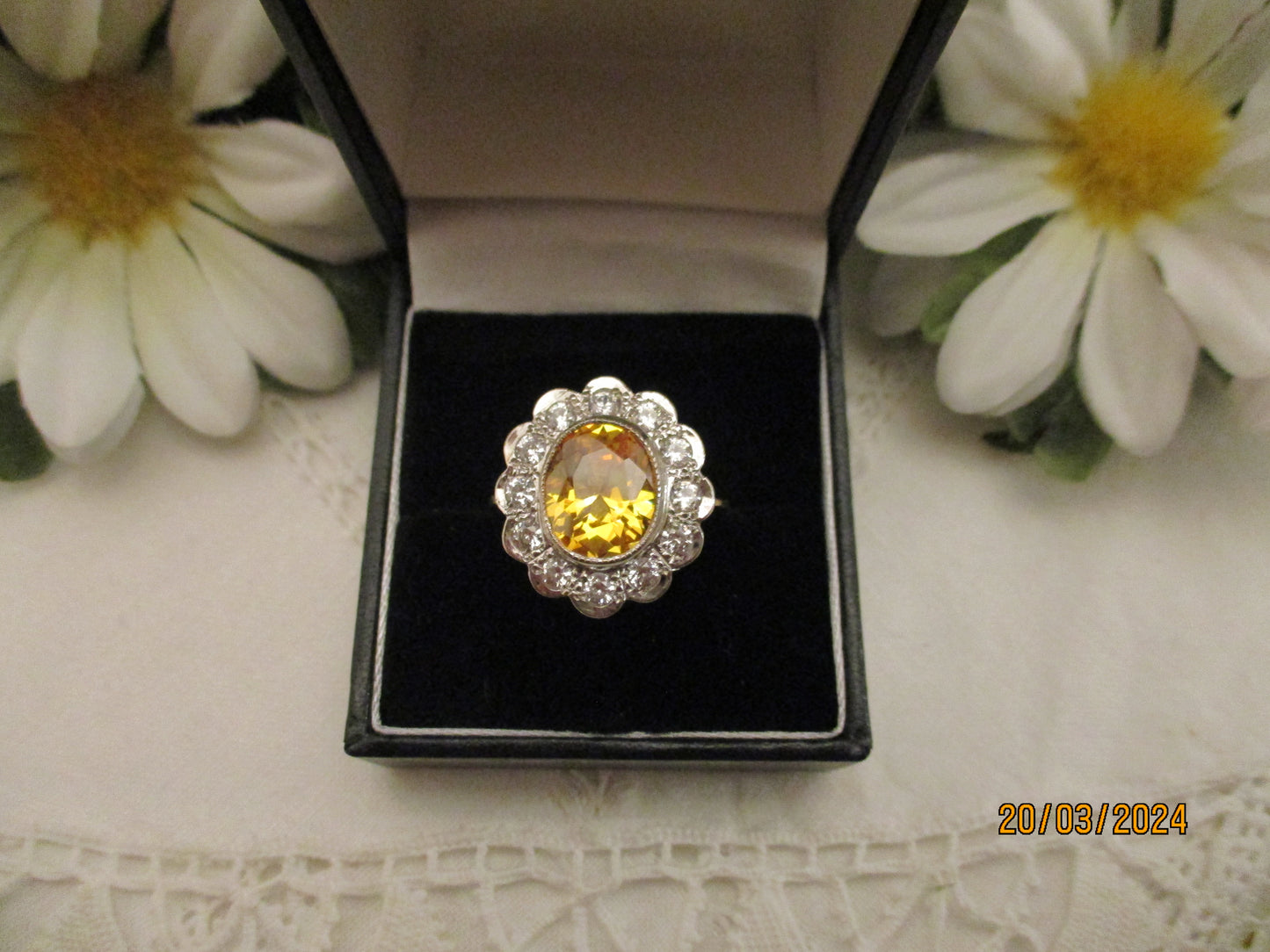 Yellow Topaz Ring